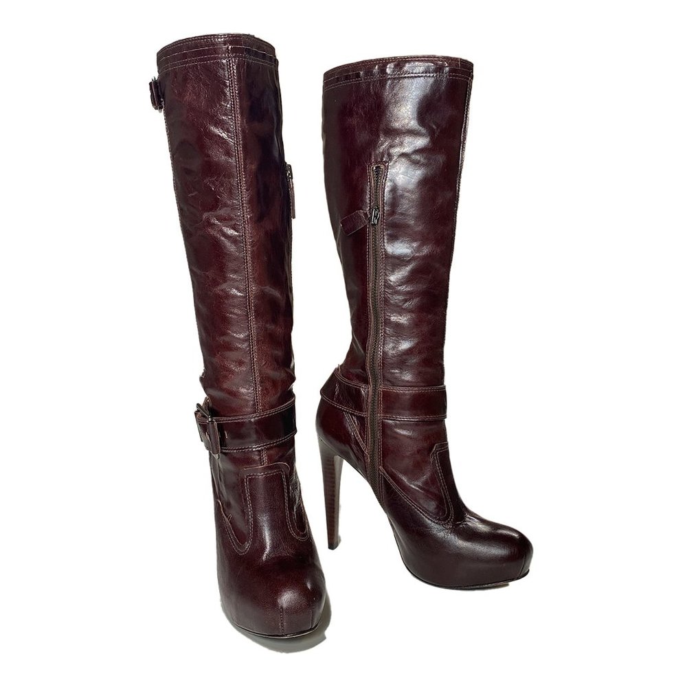 L.A.M.B. Brown Leather Boots